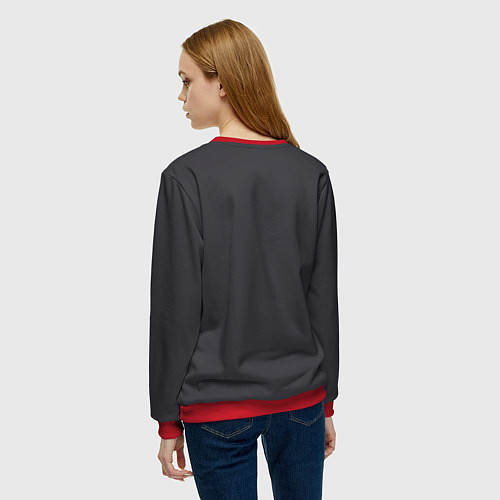 Женский свитшот Metal Gear Solid / 3D-Красный – фото 4