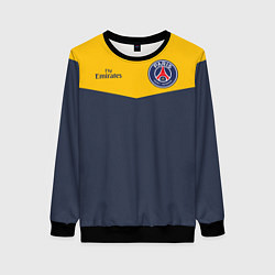 Свитшот женский PSG: Navy Yellow, цвет: 3D-черный