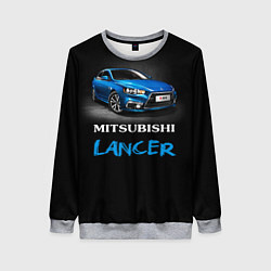 Свитшот женский Mitsubishi Lancer, цвет: 3D-меланж
