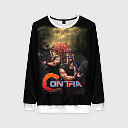 Свитшот женский CONTRA, цвет: 3D-белый