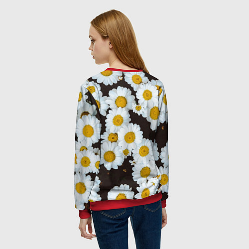 Женский свитшот Аромашки / 3D-Красный – фото 4