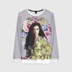 Свитшот женский Lorde Floral, цвет: 3D-белый