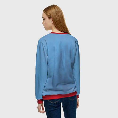 Женский свитшот Костюм врача / 3D-Красный – фото 4
