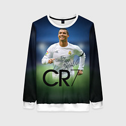 Свитшот женский CR7, цвет: 3D-белый