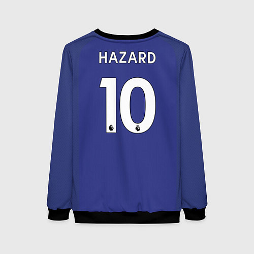 Женский свитшот Chelsea FC: Hazard Home 17/18 / 3D-Черный – фото 2