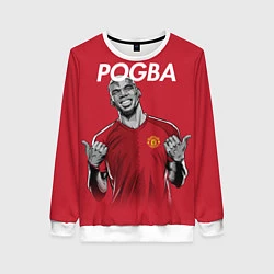 Свитшот женский FC MU: Pogba, цвет: 3D-белый