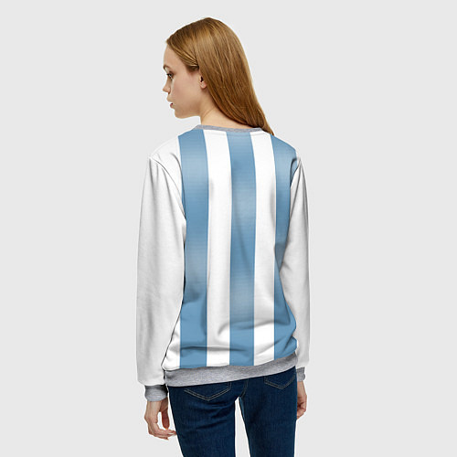 Женский свитшот Сборная Аргентины: ЧМ-2018 / 3D-Меланж – фото 4
