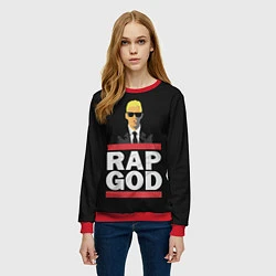Свитшот женский Rap God Eminem, цвет: 3D-красный — фото 2