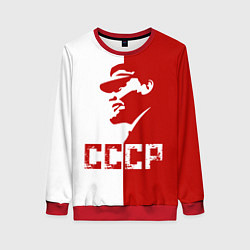 Свитшот женский Ленин СССР, цвет: 3D-красный