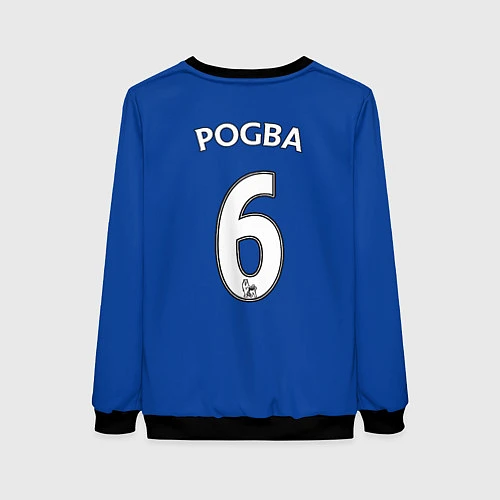 Женский свитшот FC MU: Pogba Away 17/18 / 3D-Черный – фото 2