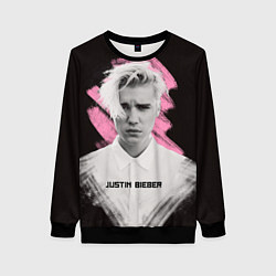 Женский свитшот Justin Bieber: Pink Splash