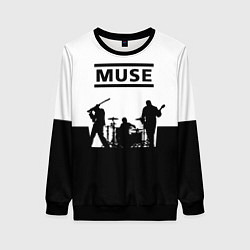 Свитшот женский Muse B&W, цвет: 3D-черный