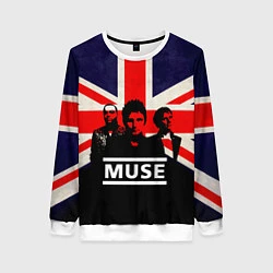 Свитшот женский Muse UK, цвет: 3D-белый