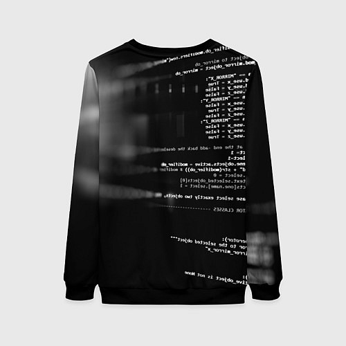 Женский свитшот Watch Dogs: Hacker / 3D-Черный – фото 2