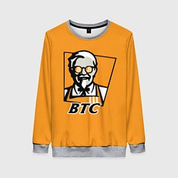 Свитшот женский BTC vs KFC, цвет: 3D-меланж