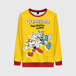 Женский свитшот Cuphead: Don't deal with the Devil