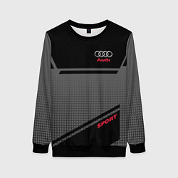 Свитшот женский Audi: Crey & Black, цвет: 3D-черный