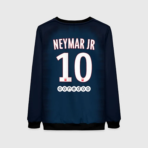 Женский свитшот FC PSG: Neymar Home 1819 / 3D-Черный – фото 2