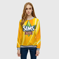 Свитшот женский The Sims: Roaring Heights, цвет: 3D-меланж — фото 2