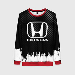 Свитшот женский Honda: Black Side, цвет: 3D-красный