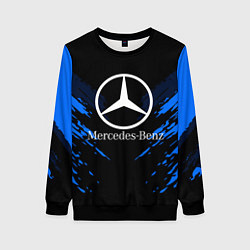 Свитшот женский Mercedes-Benz: Blue Anger, цвет: 3D-черный