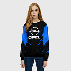 Свитшот женский Opel: Blue Anger, цвет: 3D-черный — фото 2