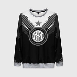 Свитшот женский FC Inter: Black Style, цвет: 3D-меланж