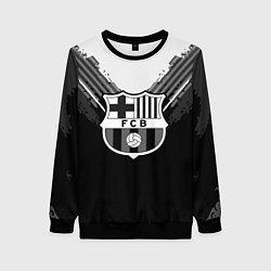 Свитшот женский FC Barcelona: Black Style, цвет: 3D-черный