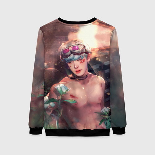 Женский свитшот Monsta X: Wonho / 3D-Черный – фото 2