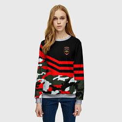 Свитшот женский Полиция: Камуфляж, цвет: 3D-меланж — фото 2