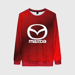Свитшот женский Mazda: Red Carbon, цвет: 3D-красный