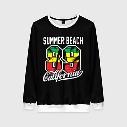 Свитшот женский Summer Beach 89, цвет: 3D-белый