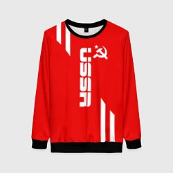 Свитшот женский USSR: Red Sport, цвет: 3D-черный