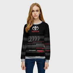 Свитшот женский Toyota TRD, цвет: 3D-меланж — фото 2