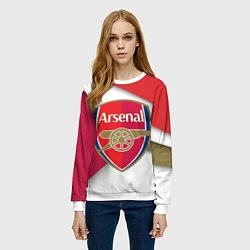 Свитшот женский FC Arsenal, цвет: 3D-белый — фото 2