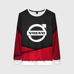 Свитшот женский Volvo: Grey Carbon, цвет: 3D-белый