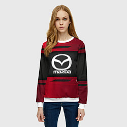 Свитшот женский Mazda Sport, цвет: 3D-белый — фото 2