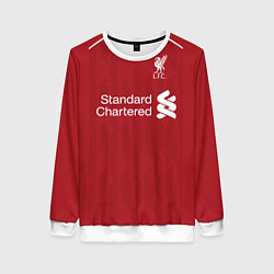 Свитшот женский FC Liverpool Home 18-19, цвет: 3D-белый
