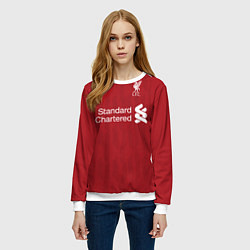 Свитшот женский FC Liverpool Home 18-19, цвет: 3D-белый — фото 2