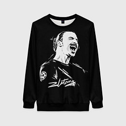Свитшот женский Zlatan Ibrahimovic, цвет: 3D-черный
