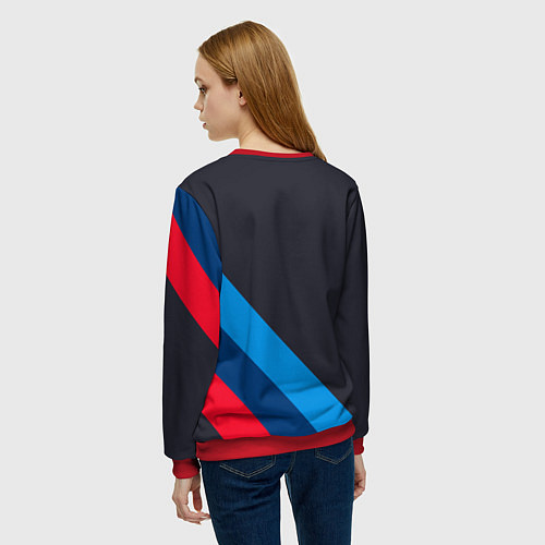 Женский свитшот BMW M Performance / 3D-Красный – фото 4