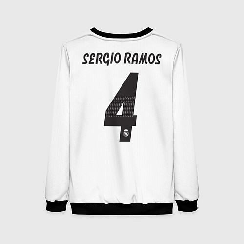 Женский свитшот FC Real Madrid: Ramos Home 18-19 / 3D-Черный – фото 2