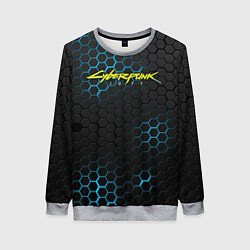 Женский свитшот Cyberpunk 2077: Blue Carbon