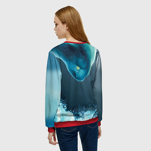 Женский свитшот Dota 2: Morphling / 3D-Красный – фото 4