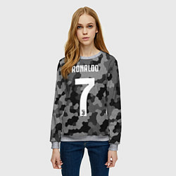 Свитшот женский Ronaldo 7: Camo Sport, цвет: 3D-меланж — фото 2