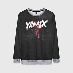 Свитшот женский YANIX: Black Side, цвет: 3D-меланж