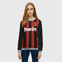 Свитшот женский AC Milan: Ronaldo Retro, цвет: 3D-меланж — фото 2