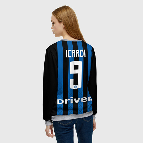 Женский свитшот Inter: Icardi 18-19 / 3D-Меланж – фото 4