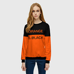 Свитшот женский Orange Is the New Black, цвет: 3D-черный — фото 2