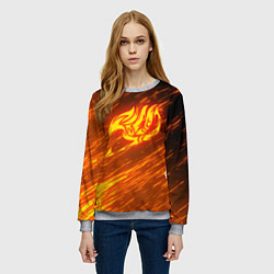 Свитшот женский NATSU DRAGNEEL, цвет: 3D-меланж — фото 2